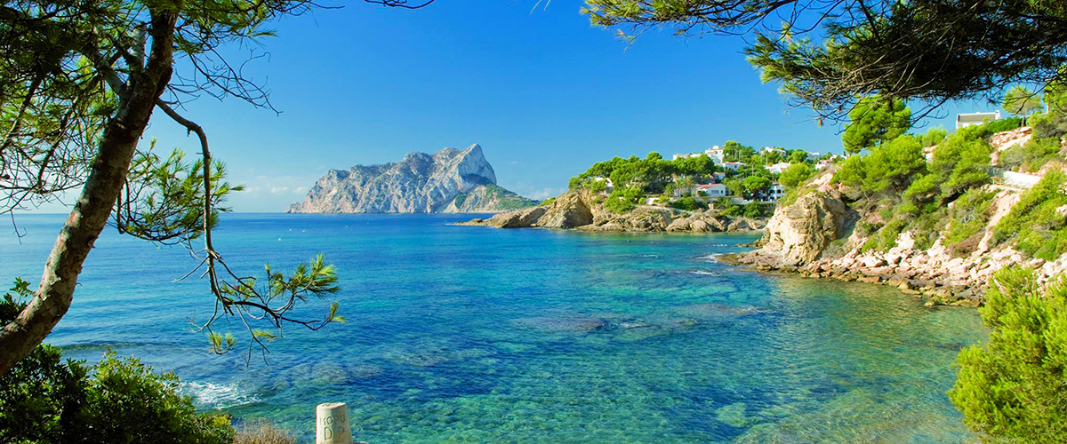 Abahana Villas - Peñón de Ifach vom Strand von Baladrar in Benissa.