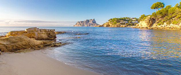 Turismo Benissa - Atardecer en las calas de Benissa.