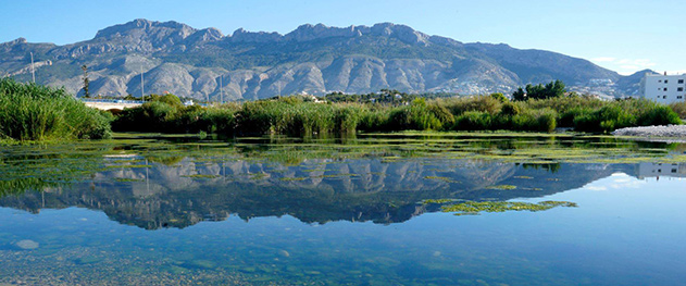 Turismo Altea - Sierra de Bérnia von Altea aus gesehen.