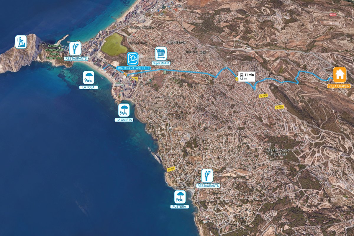 Location de villa CHAPLIN à calpe Location de villa CHAPLIN à calpe
