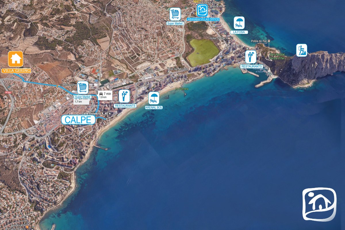 Alquiler villa GERING en calpe Alquiler villa GERING en calpe