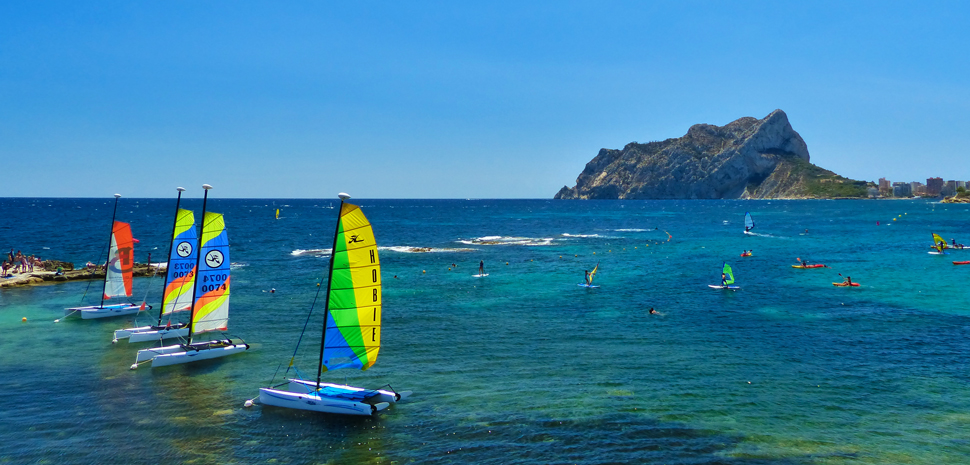 Abahana Villas - Peñón de Ifach of Calpe from the Beach of Les Bassetes in Benissa.