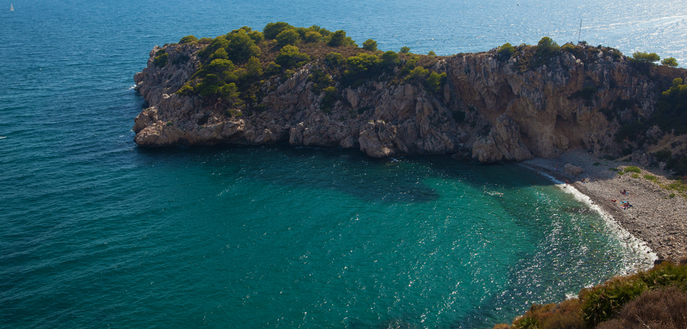 Abahana Villas - View of Cala La Barra Grande in Altea.