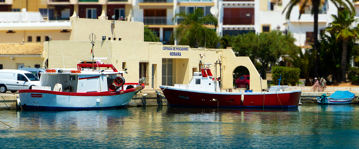 Abahana Villas - Fishing boats in the Lonja de Moraira.