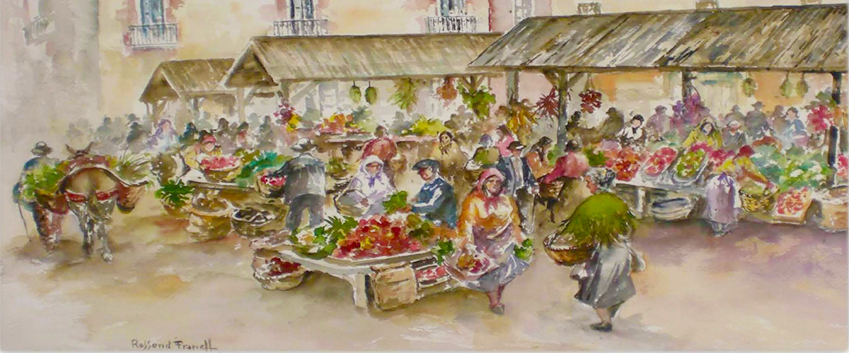 Abahana Villas - Puesto de fruta y verdura en el mercado de Benissa. Abahana Villas - Puesto de fruta y verdura en el mercado de Benissa.